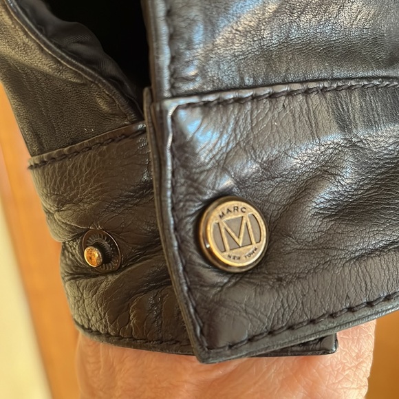 Andrew Marc xxl leather men’s jacket lined pockets outside and inside - Picture 6 of 12